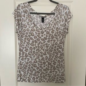 H&M Leopard Print Top - Size Small